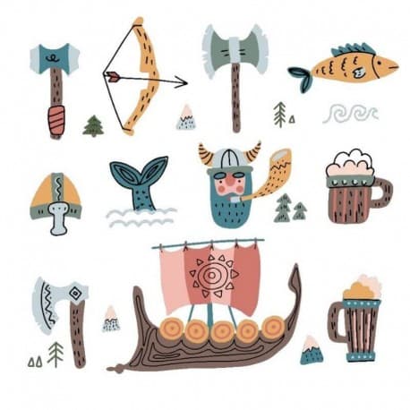 Drapeau Viking Enfant - 150 x 230 cm