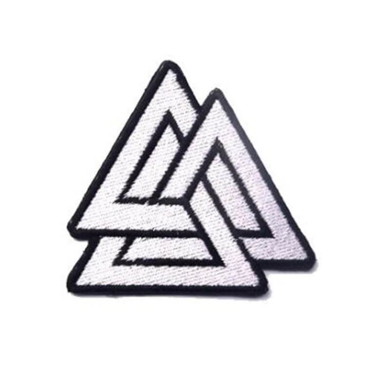 Écusson Valknut - Blanc
