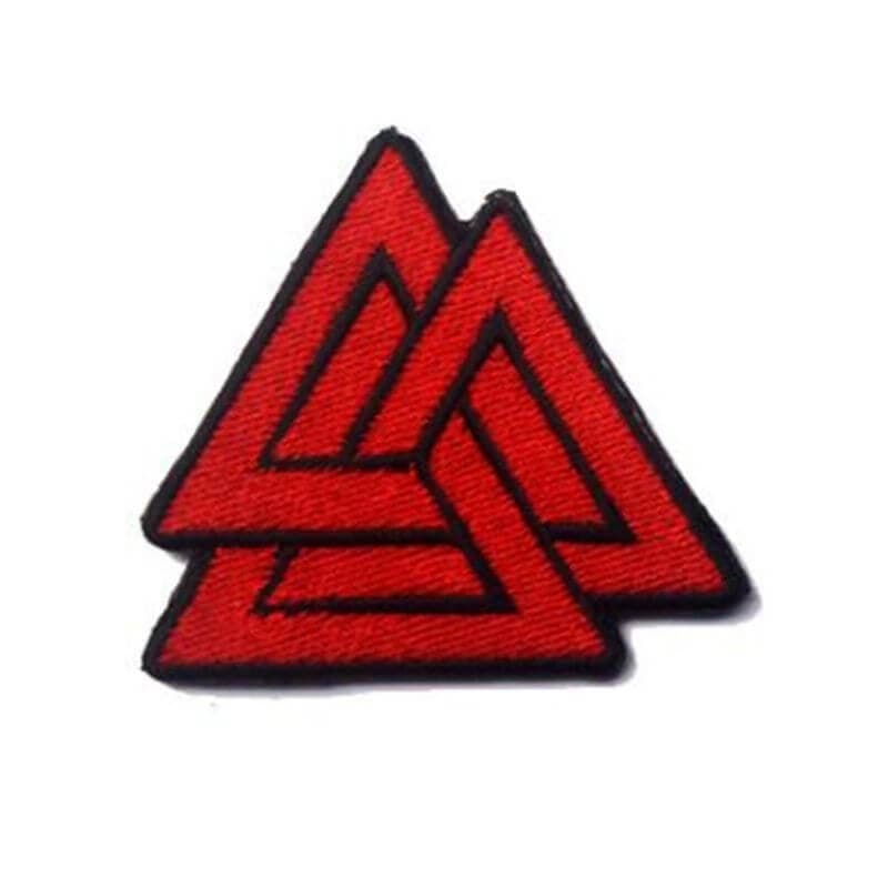 Écusson Valknut - Rouge