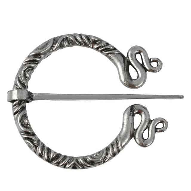 FIBULE VIKING JÖRMUNGAND - Argent