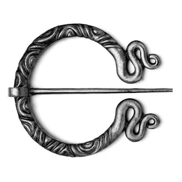 FIBULE VIKING JÖRMUNGAND - Étain