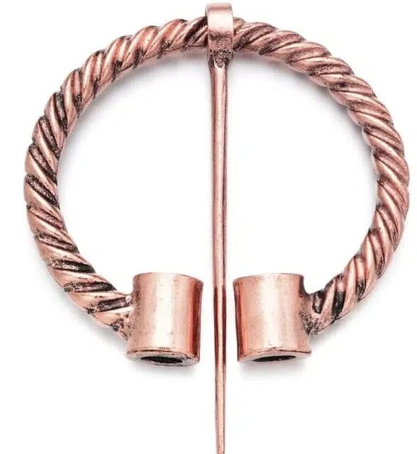 FIBULE VIKING rustique - Cuivre