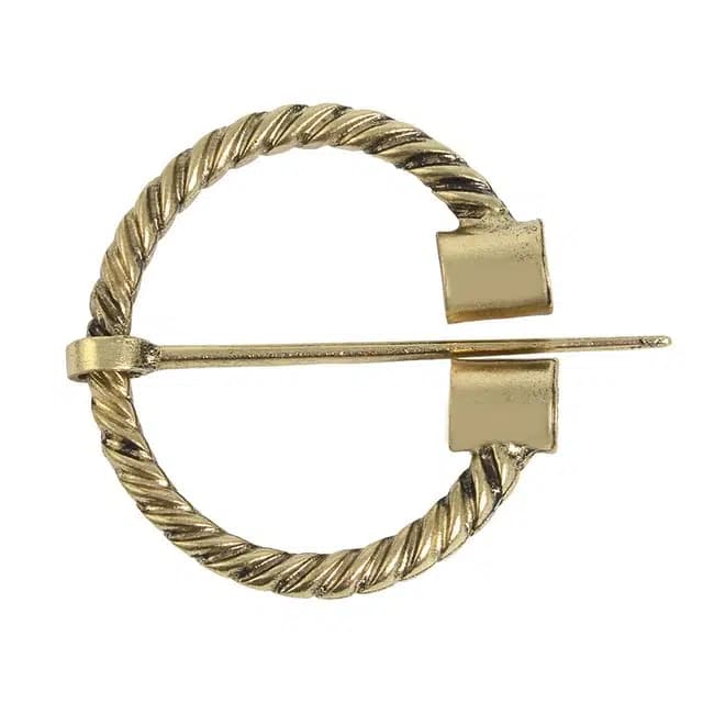 FIBULE VIKING rustique - Laiton