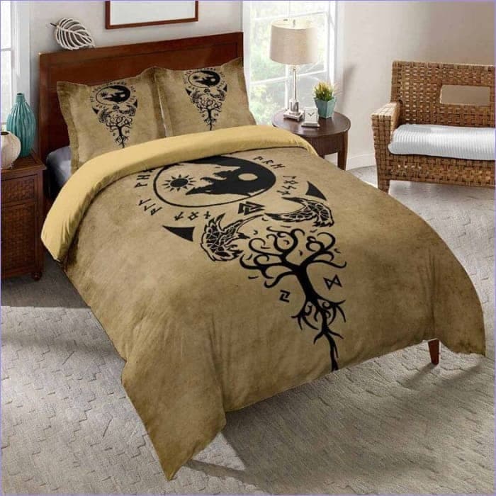 HOUSSE DE COUETTE VIKING - YGGDRASIL - Double 203 x 228cm