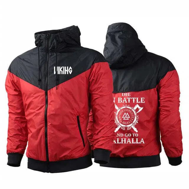 MANTEAU COUPE VENT VALHALLA - L - Rouge