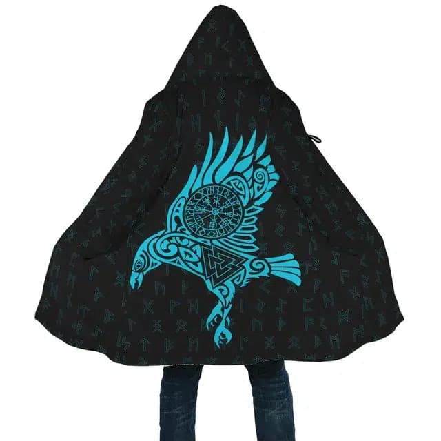 MANTEAU VIKING CORBEAU HUGIN - M