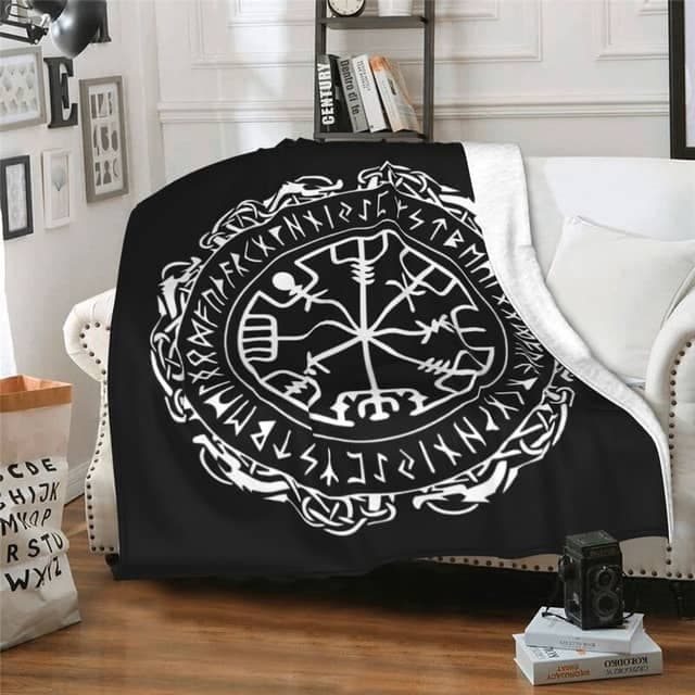 PLAID VIKING RUNE - 228x228cm