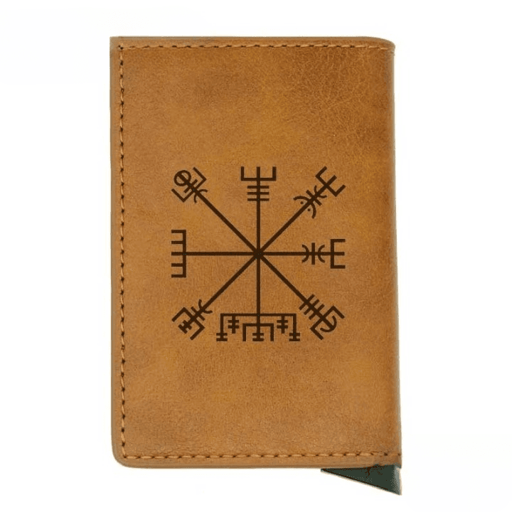 Portefeuille Viking Vegvisir - Marron