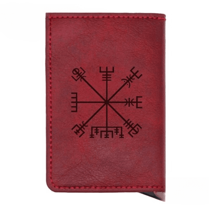 Portefeuille Viking Vegvisir - Rouge