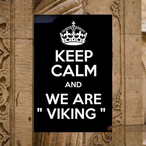 Tableau Royal Viking | Noir et Blanc - 60x90cm