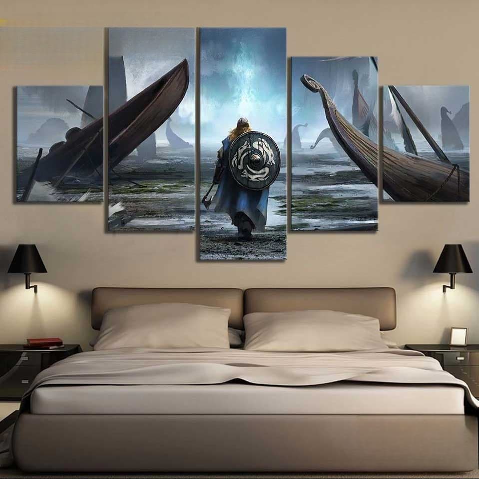 Tableau Viking Bjorn la Terreur - Moyen - Toile seulement