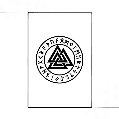 Tableau Viking Trinité Nordique - 13x18cm