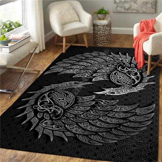 Tapis Scandinave | Noir et Gris - 120x180cm