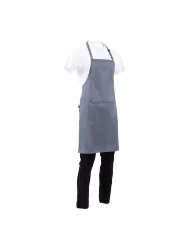 Tablier bavette Chef Works gris