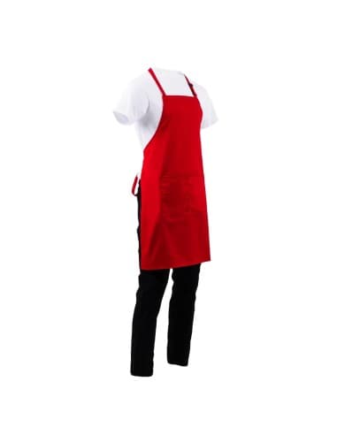 Tablier bavette Chef Works rouge