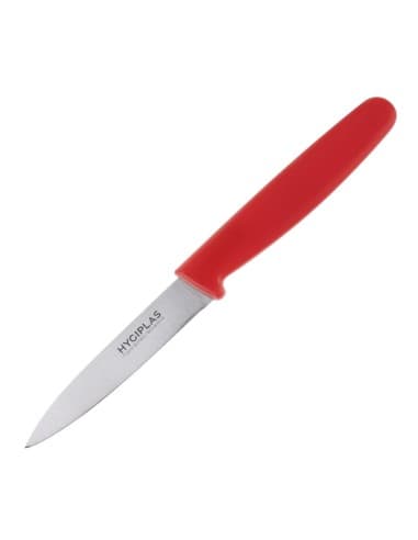 Couteau d'office Hygiplas rouge 75 mm