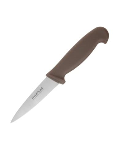 Couteau d'office Hygiplas marron 90 mm