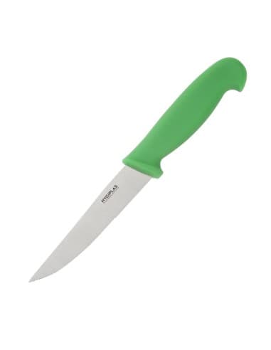 Couteau dentelé Hygiplas vert 105mm