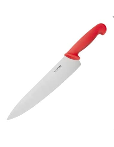 Couteau de cuisine Hygiplas rouge 255mm