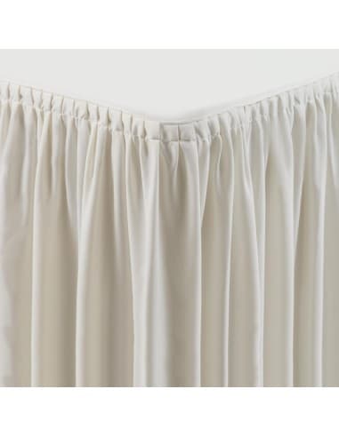Nappe et juponnage écrus - modèle froncé