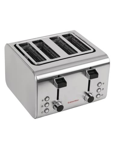 Grille-pain inox Caterlite 4 tranches