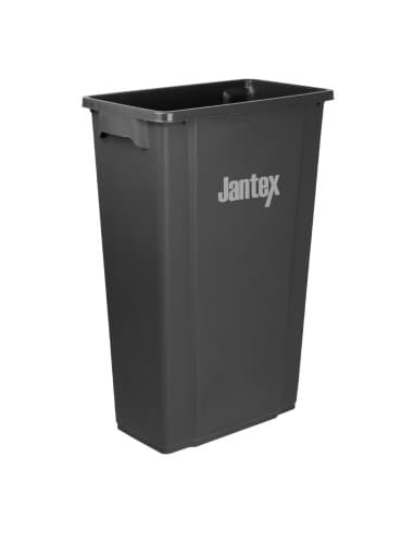 Poubelle Jantex Slim noire 80L