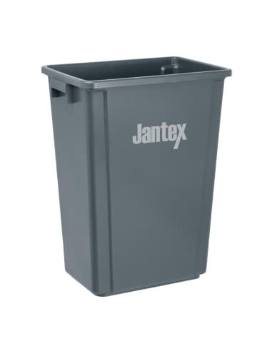Poubelle Jantex Slim grise 60L