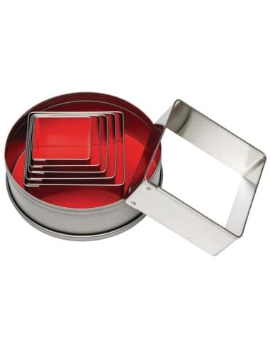 Lot de 6 emporte-pièces carrés Vogue