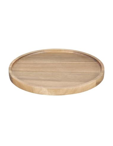 Assiette ronde en acacia Olympia 250mm