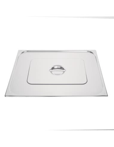 Couvercle GN 2/1 inox double Vogue