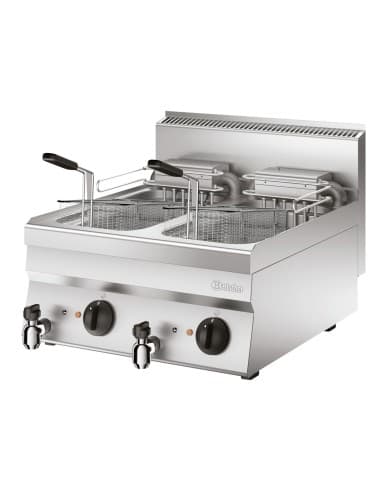 Friteuse 650, L600, 2x10L