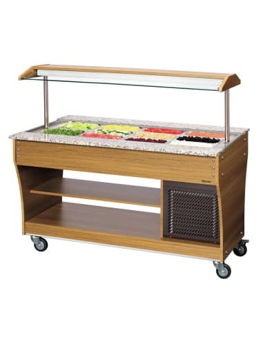 Chariot buffet, froid, 4x1/1 GN