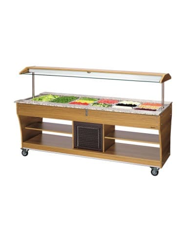 Chariot buffet, froid, 6x 1/1 GN