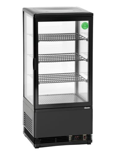 Mini vitrine réfrigérée 78 L, noire