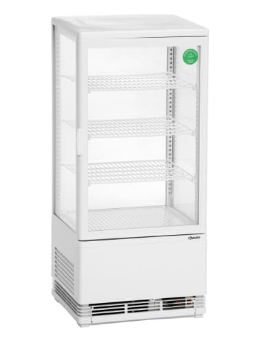 Mini vitrine réfrigérée 78 L, blanche
