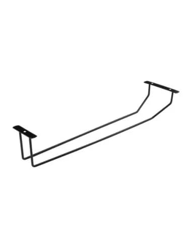 Support de verres à pied noir Olympia 406 mm