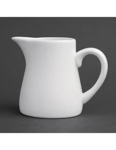 Pots à lait blancs Olympia 170ml (Lot de 6)