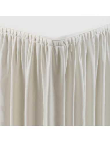 Nappe et juponnage écrus - modèle froncé