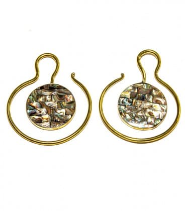 MAO ABALONE CANVAS 2,3mm  (POUR OREILLES STRETCHEES) - VENDU PAR PAIRE