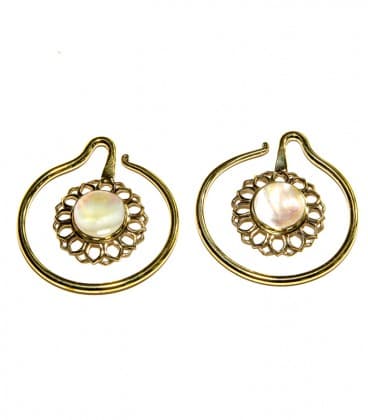MAO NACRE  2,3mm  (POUR OREILLES STRETCHEES) - VENDU PAR PAIRE