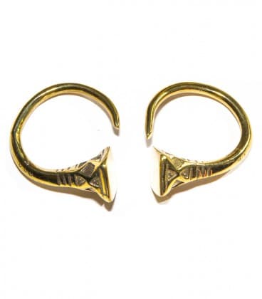 BOUCLES D'OREILLES BERBERES (laiton)  -VENDU A LA PAIRE