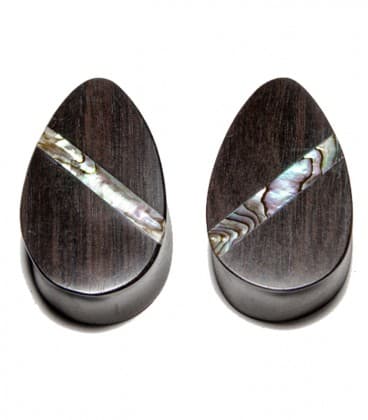 DROP ABALONE OBLIC LINE(ébène et abalone)