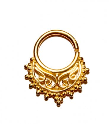 SEPTUM N° 72 - ARGENT PLAQUE OR -1,2 mm-