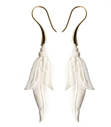 PLUME  EN OS DE BUFFLE   *PRIX PAR PAIRE