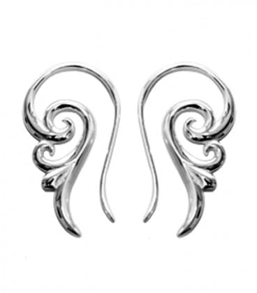 BALI TRIBE 1mm (Laiton plaqué argent) - VENDUES PAR PAIRE