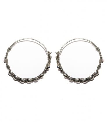 BOUCLES D'OREILLES ANCIENNES TRIBALES( AFGANISTAN) PAIRE UNIQUE