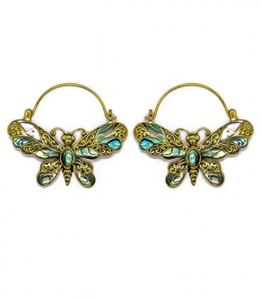 BUTTERFLY -COQUILLAGE ABALONE-VENDUES PAR PAIRE-