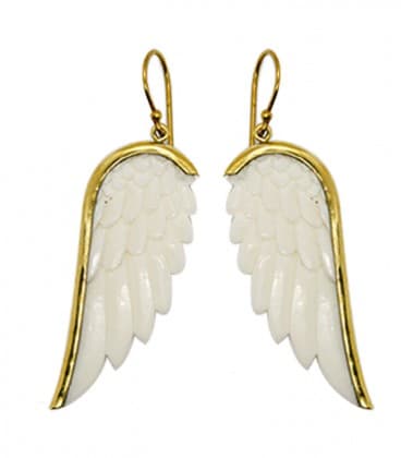 WINGS (os de buffle et laiton)  - VENDUES PAR PAIRE