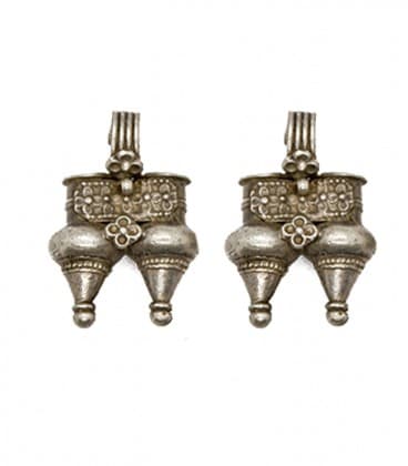BOUCLES D'OREILLES ANCIENNES TRIBALES( INDE)