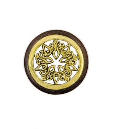 FLOWER MANDALA (bois sono  et laiton)